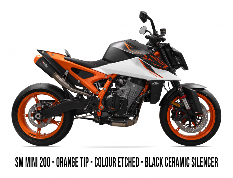 2026- KTM 990 Duke R RS22 DUAL UNDERSEAT BOX DELETE TITANIUM EXHAUST SYSTEM
