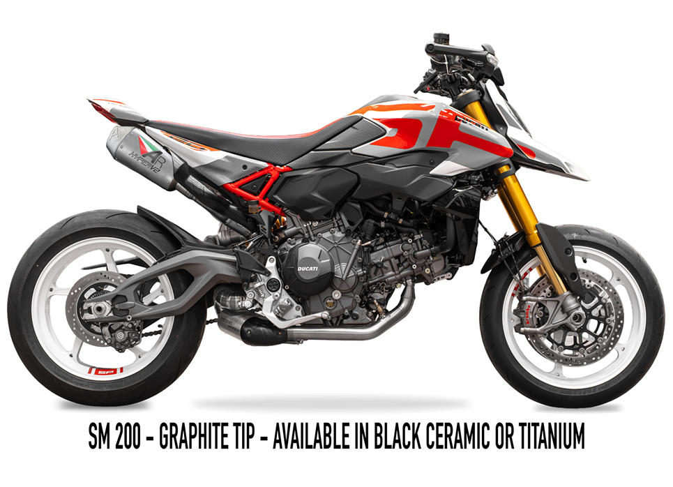 2026 HYPERMOTARD V2 + SP dB COMPLIANT TITANIUM Slip-on 画像 16