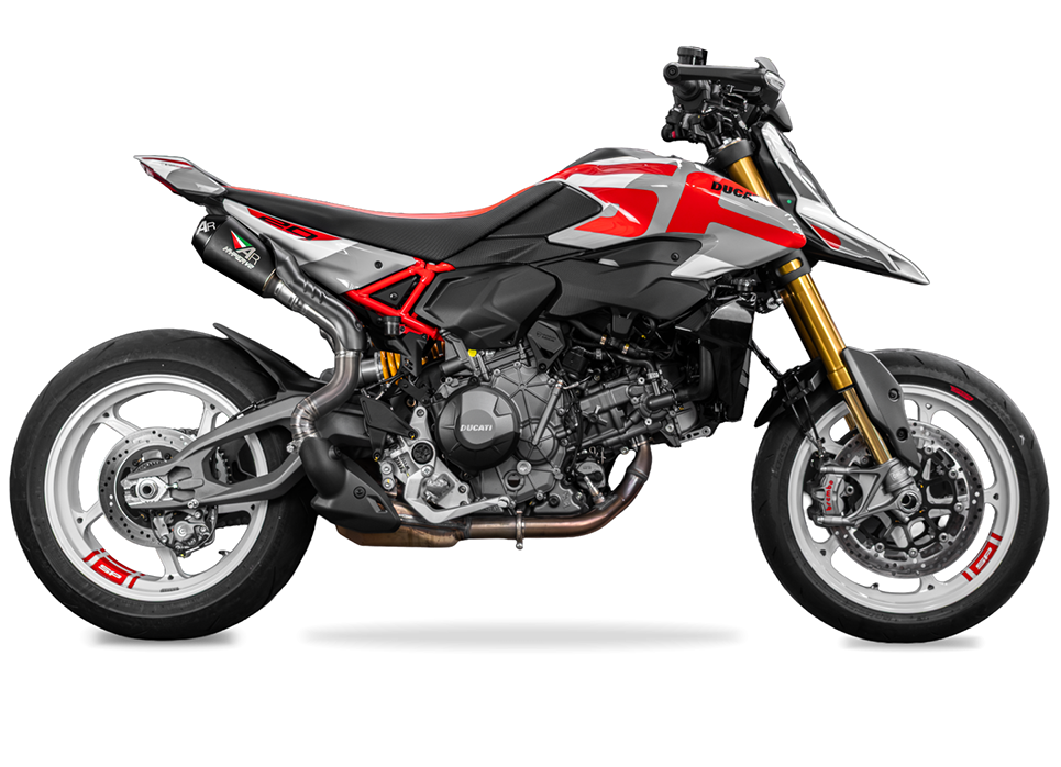 2026 HYPERMOTARD V2 + SP dB COMPLIANT TITANIUM Full Exhaust 画像 10