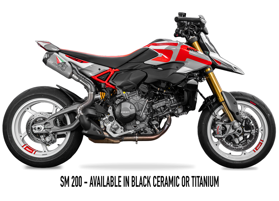 2026 HYPERMOTARD V2 + SP dB COMPLIANT TITANIUM Full Exhaust 画像 7