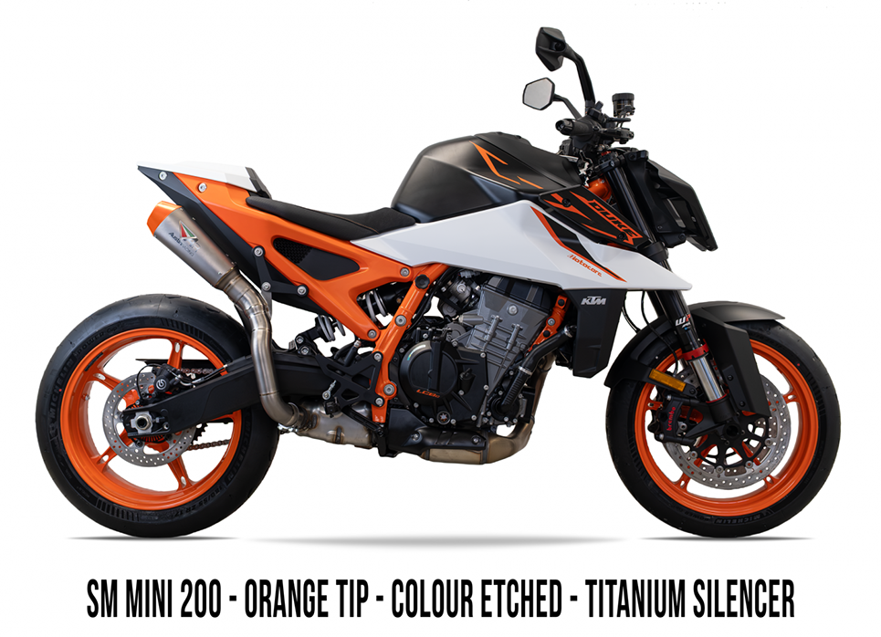 2026 KTM 990 Duke R HI-SLUNG Slip-on TITANIUM EXHAUST SYSTEM 画像 12