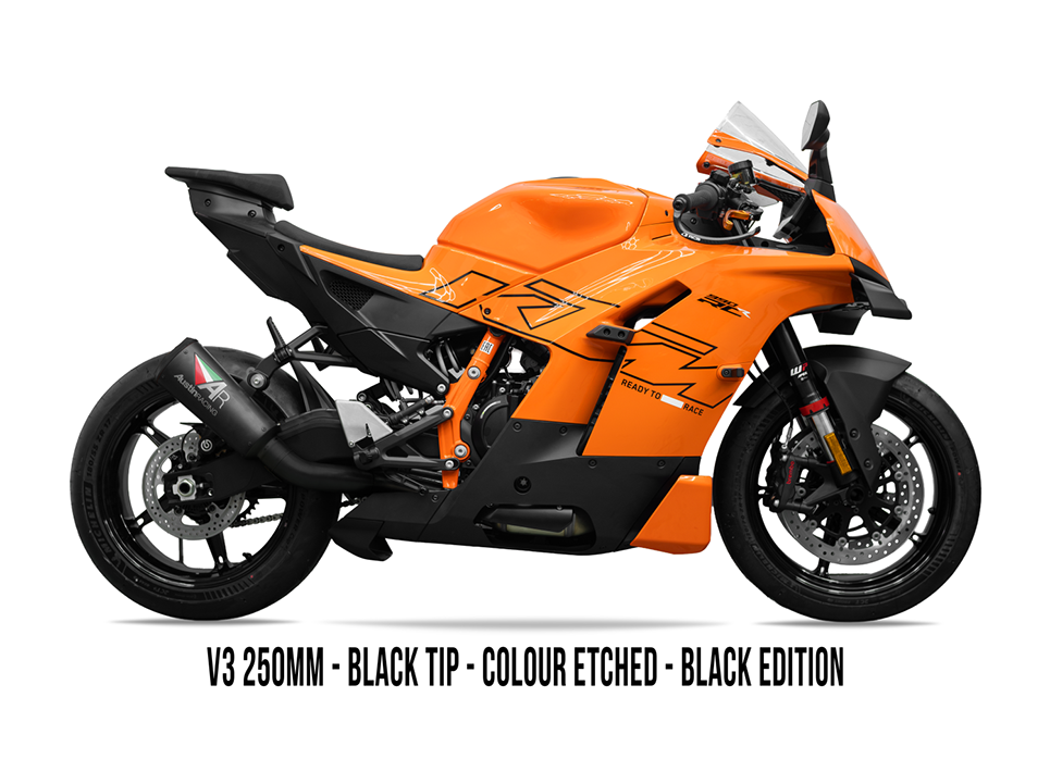 2026 KTM 990 RCR BOX DELETE & FULL TITANIUM BLACK EDITION EXHAUST SYSTEM 画像 2